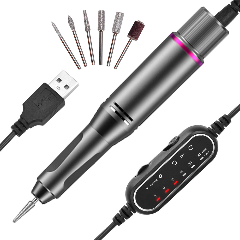 Electric Nail Drill Trimmer File Machine Manicure Tools Kit
