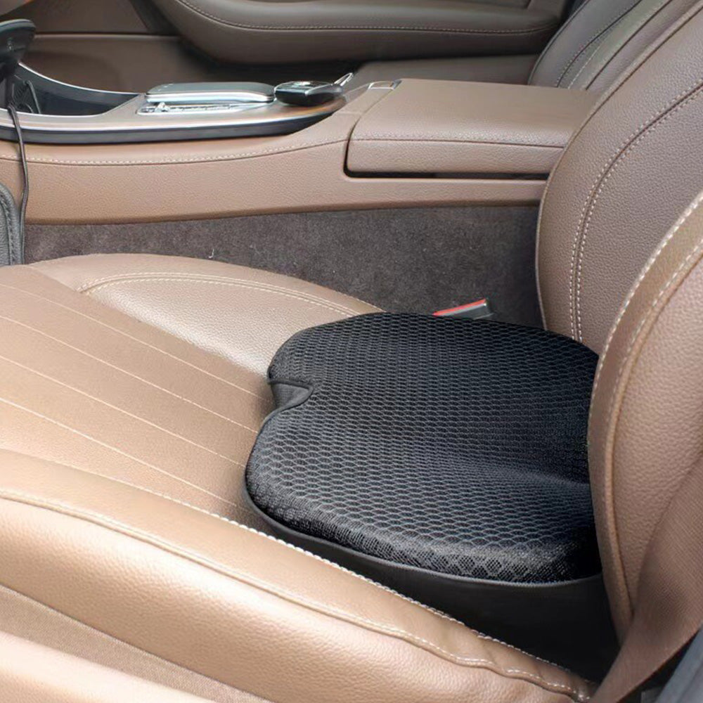 Memory Foam Seat Cushion 2-in-1 Booster or Lumbar Support for Car Office