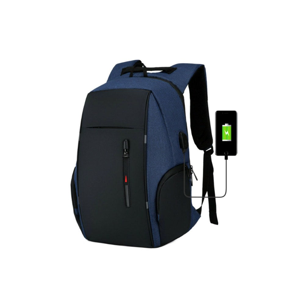 Reflective Laptop Backpack with USB Charging Port Anti-thief Travel Business Backpack