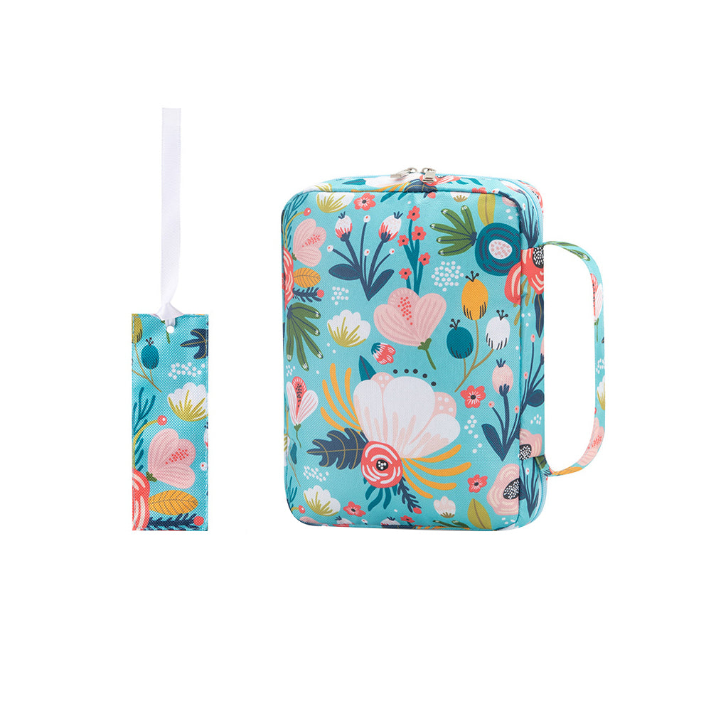 Zippered Bible Carrying Case with Handles and Bookmark