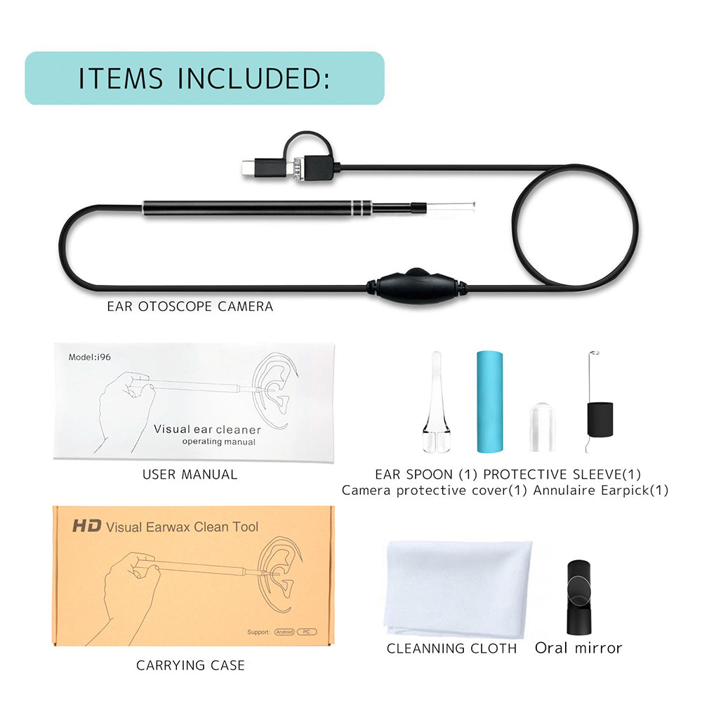 3-in-1 Smart HD Visual Ear Pick with Camera for Ear Wax Removal