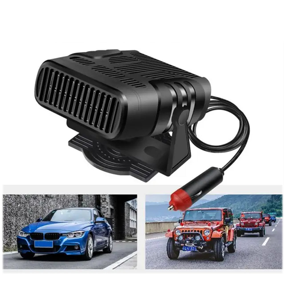 2Pcs Adjustable Car Warmer Cool Fan Defogger Windscreen Defroster