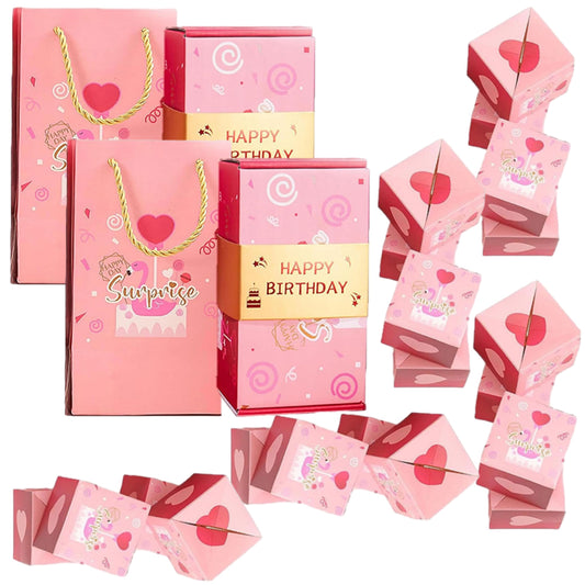 2Pcs Folding Bouncing ATM Surprise Money Bounce Jumping Box Birthday Surprise/Christmas Surprise