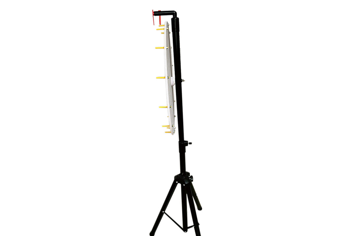 60cm Prize Wheel 15 Slots Colour Spinning Wheel with Adjustable Tripod Floor Stand