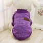 Dog Sweatshirt Pullover Classic Round Neck Soft Clothes for Small Medium Dogs Cats-Purple