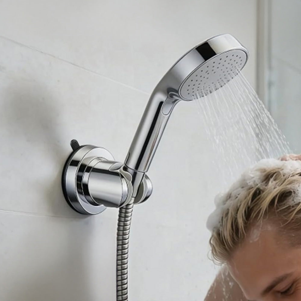 Adjustable Vacuum Suction Shower Head Holder with No Drill Mount