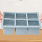 3Pcs Silicone Ice Cube Trays with Lid 6 Cavity Large Square Mold for Whisky Cocktail