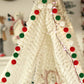 2PCS Christmas Pom Pom Garland Hanging Ball For Christmas Tree Party Decor
