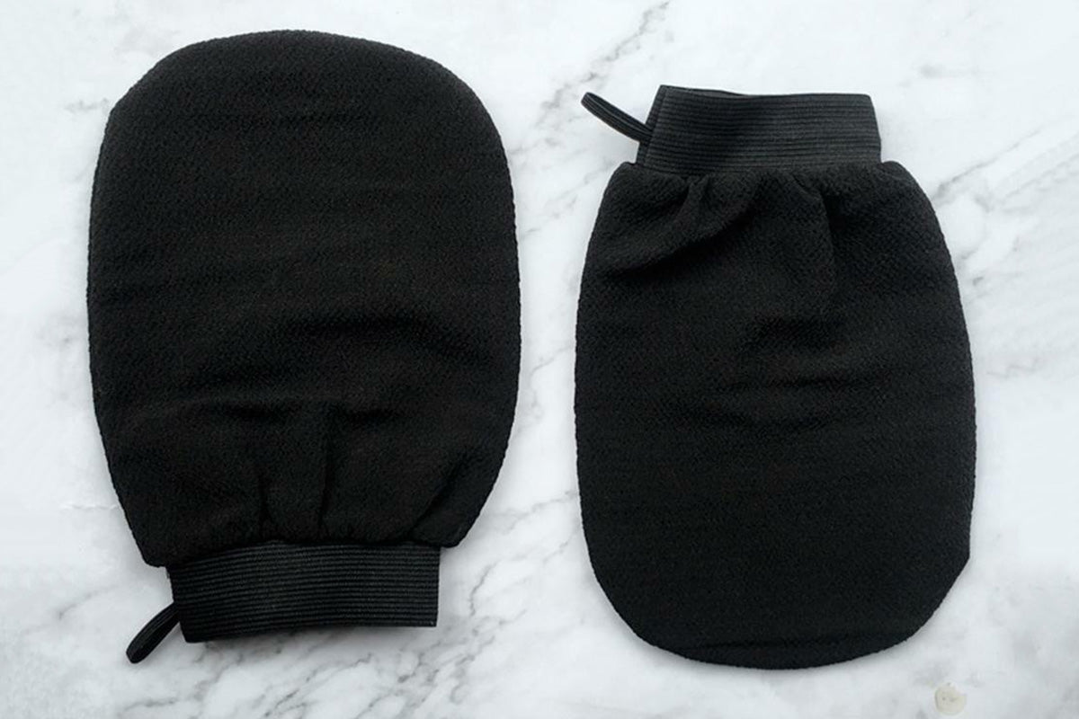 2Pcs 100% Viscose Exfoliating Gloves Moroccan Body Scrub Bath Wash Mitts