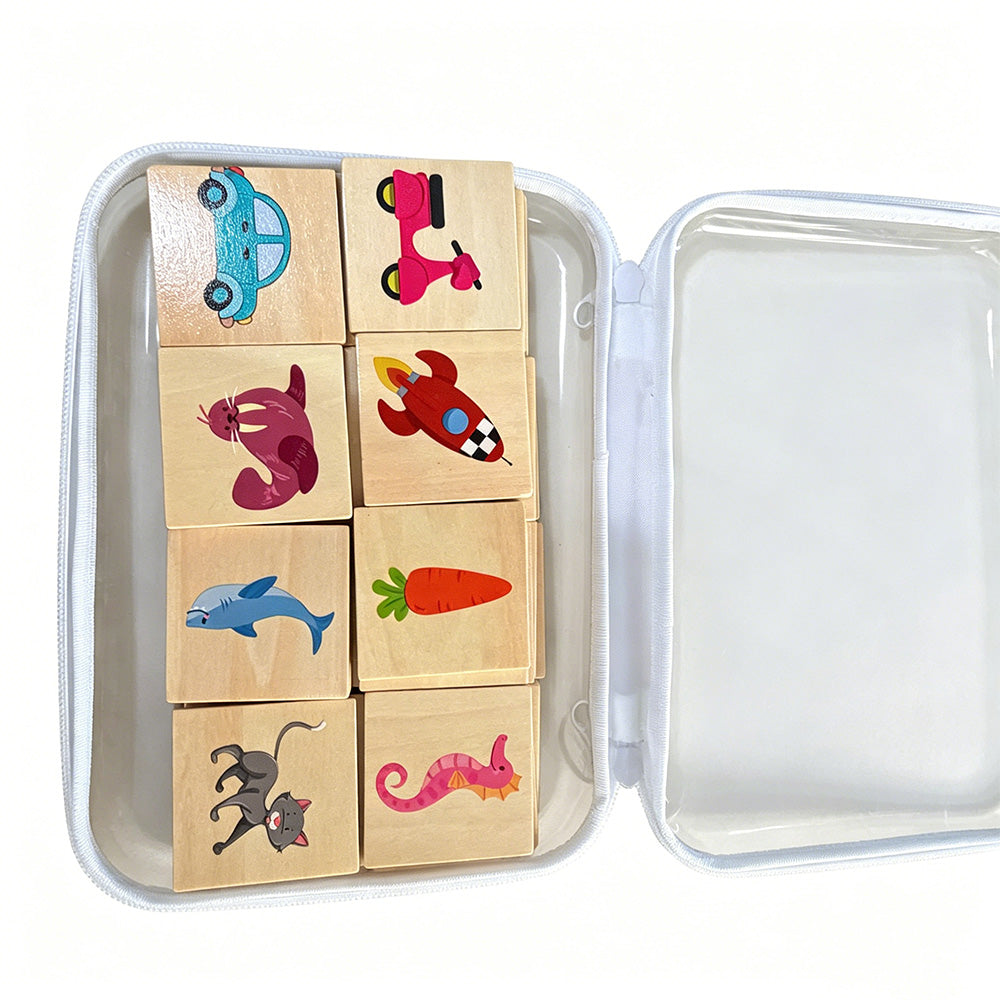 4Pcs Large Clear Hard Shell Zipper Case Makeup Organiser Toy Storage Bag