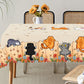 Cute Cat Tablecloth Dining Table Cover Polyester Tablecover
