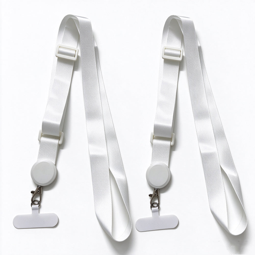 2 Pack Detachable Adjustable Phone Lanyards with T Cards