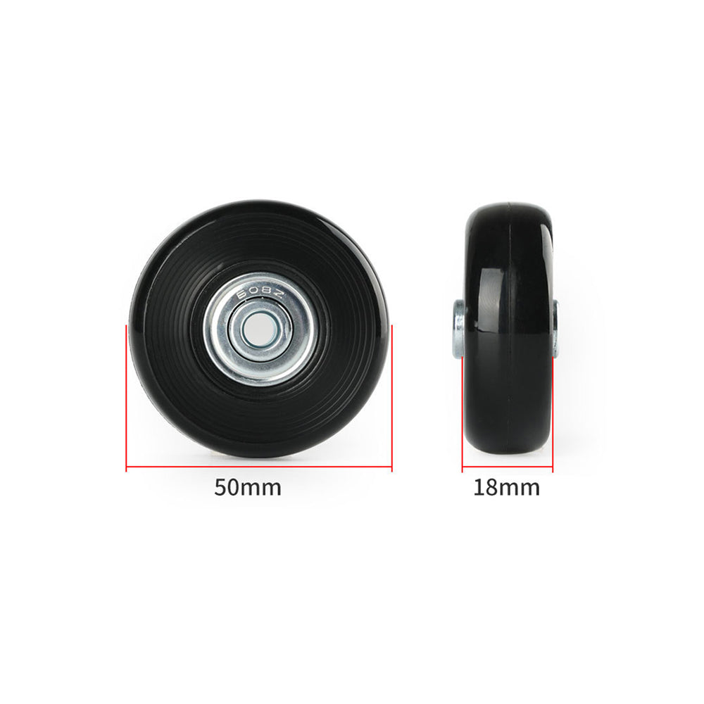 2 Sets of 2 Luggage Suitcase Replacement Wheels Rubber Swivel Caster Wheels Bearings Repair Kits