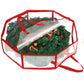 4Pcs 76CM Christmas Door Wreath Decoration Storage Bag Clear Xmas Bag For Garland