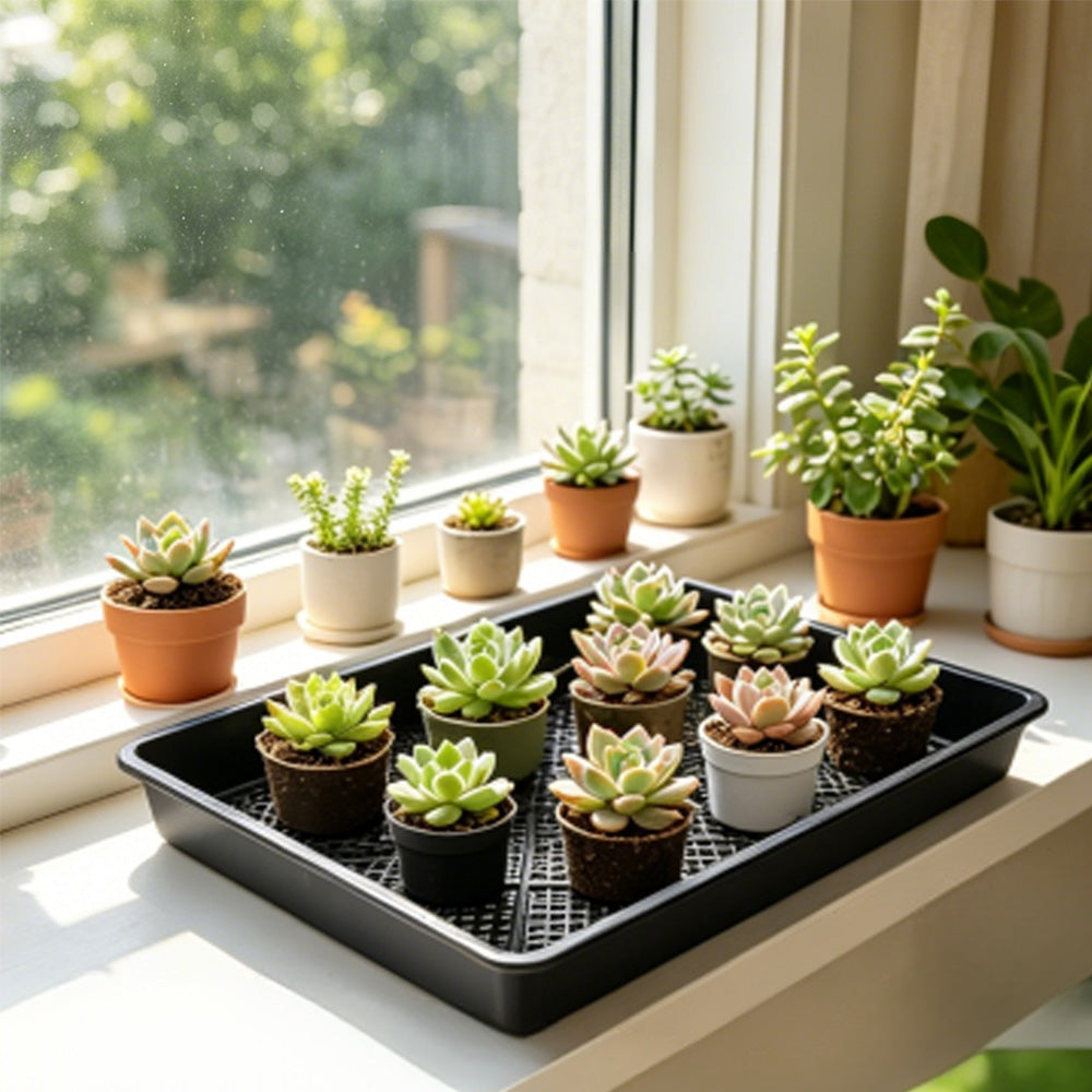 10 Pack Seedling Tray Fine Holes Plant Propagation Seedling Hydroponic Square