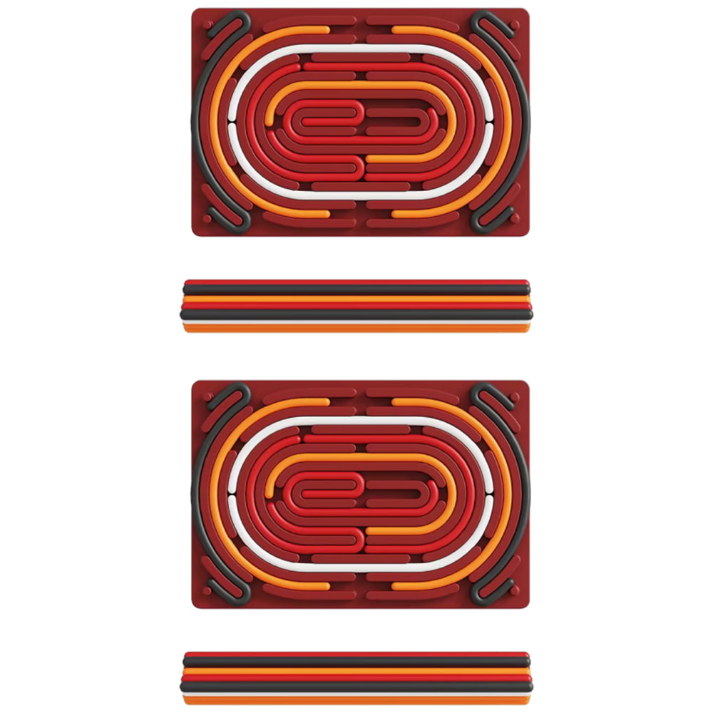 2Pcs Sensory Activity Double-Sided Kids Busy Board for Fine Motor Skill