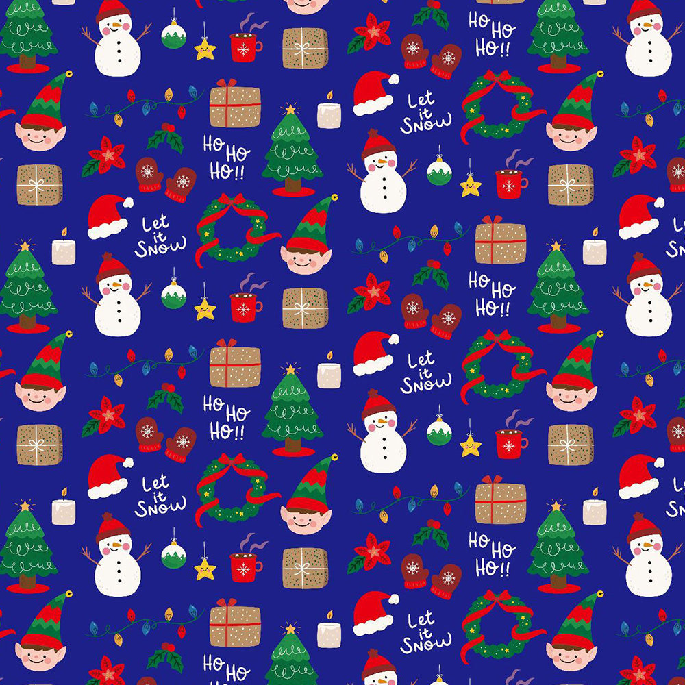 10Pcs Christmas Wrapping Paper Christmas Present Wrap Rolls Cute Traditional Xmas Wrap Paper