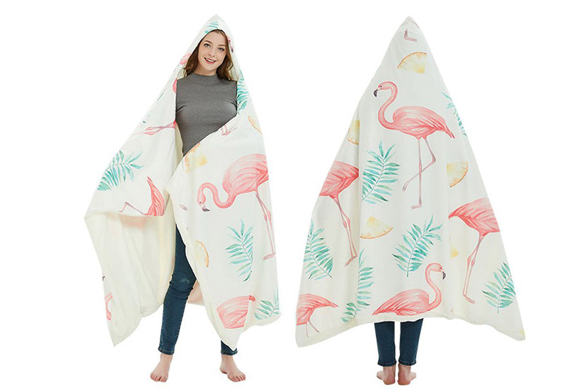 Home Warm Hoodie Plush Blanket