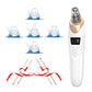 Vacuum Blackhead Remover Facial Skin Pore Acne Pimple with 5 Suction Probes 4 Acne Needles
