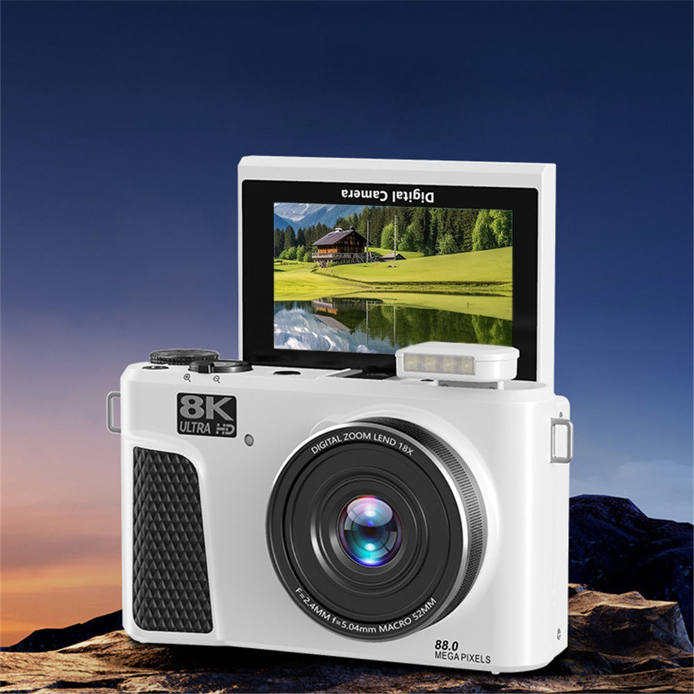 Digital Camera with Flip Screen WIFI Remote Control Vlogging Camera