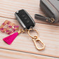 4 Pcs Metal Keychain Key Ring Clip Holder for Home Car Keys and Bags