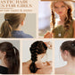 15Pcs Braided Ponytail Holders Elastic Hair Ties