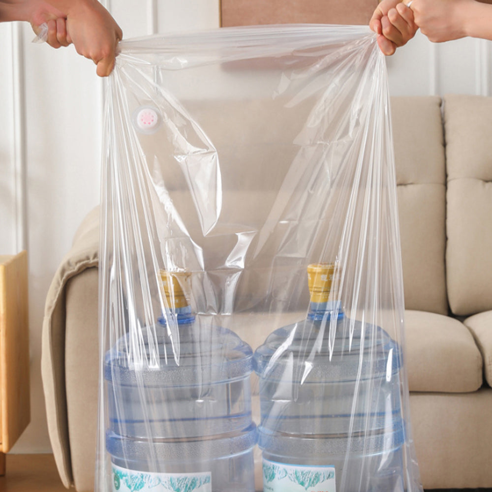 8 Pack 3D Vacuum Compression Storage Bags for Clothes Quilts Travel Space-Saving