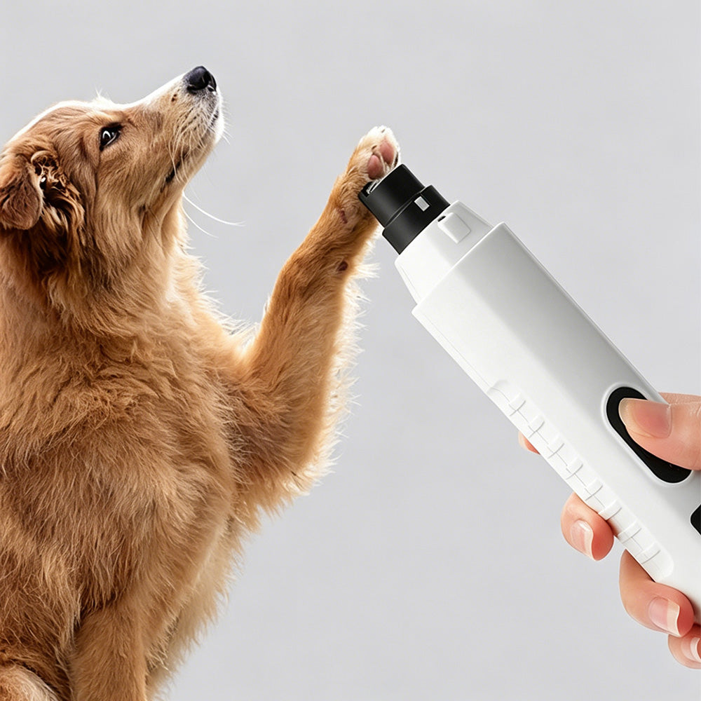 Electric Pet Nail Grinder for Dogs Cats with 5 Speeds LED Light