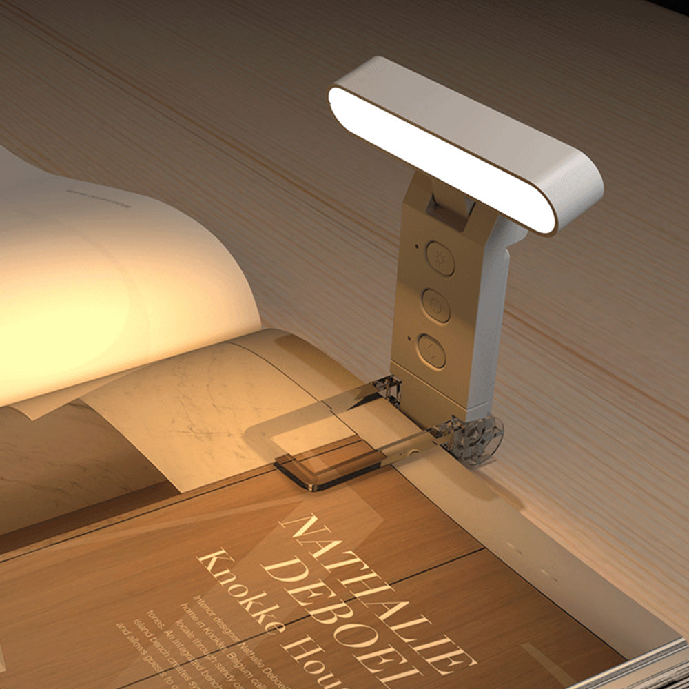 USB Rechargeable Reading Light With 5 Color Temperatures 6 Level Brightness