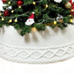 Knitted Christmas Tree Chunky Cable Knit Christmas Tree Skirt for Artificial Trees