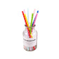 200 Pcs Paper Straws Biodegradable Disposable Drinking Straws Multi Colored