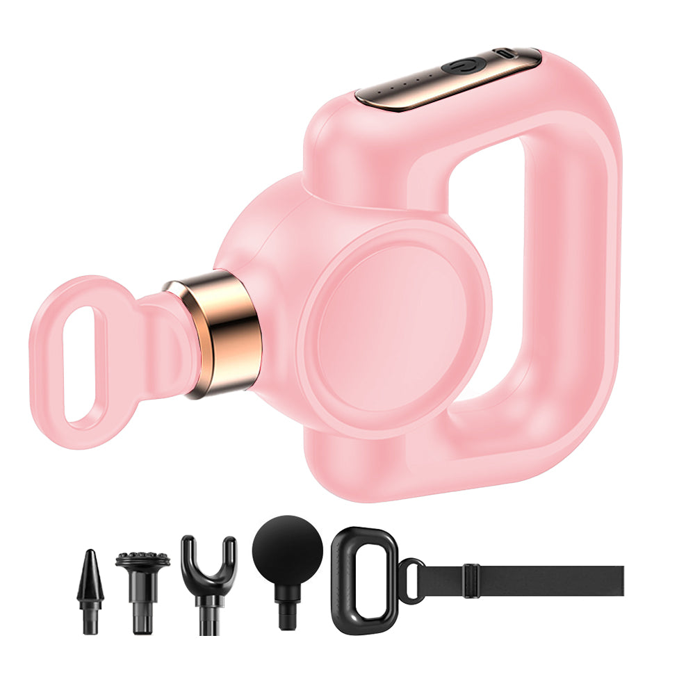 Handheld Muscle Massage Gun with Massage Belt and 4 Massage Heads