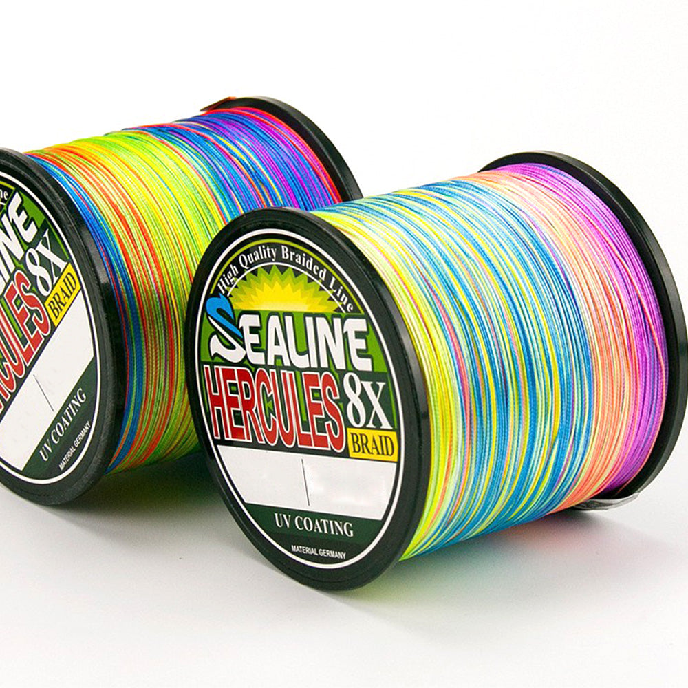 2X500m Multicolor PE Braided Fishing Line 8 Strands Braid Fishing Line