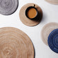 Round Braided Placemats Set of 4 Washable Place Mats for Dining Tables