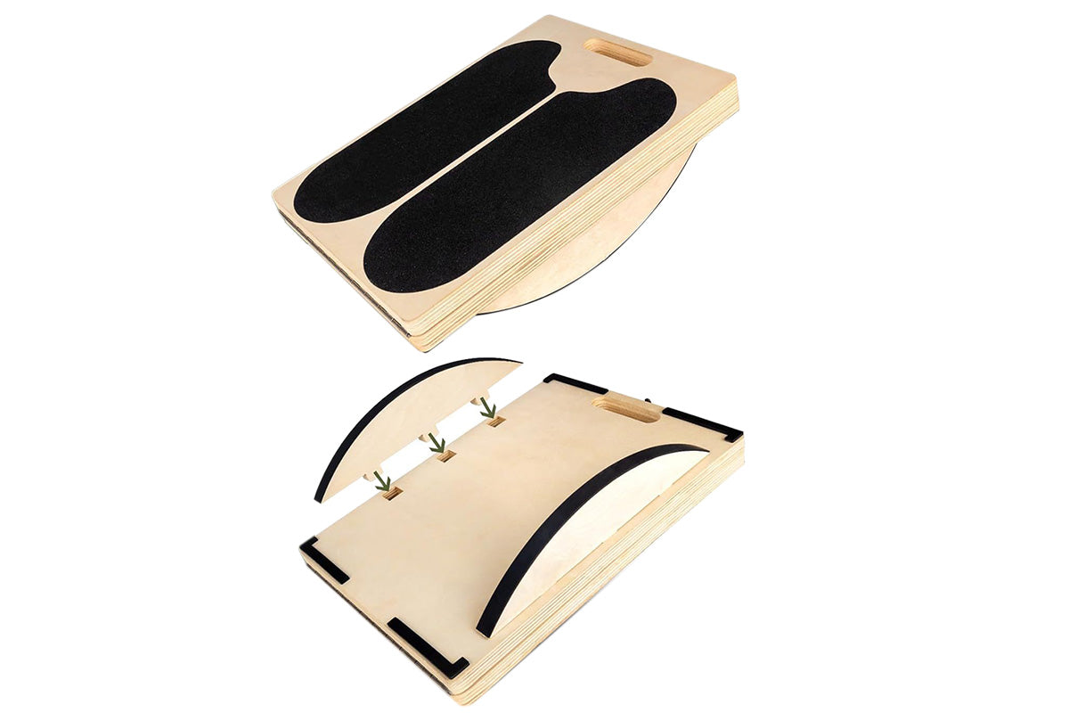 5 Angle Adjustable Calf Stretcher Slant Board Wood Balance Board for Home Gym