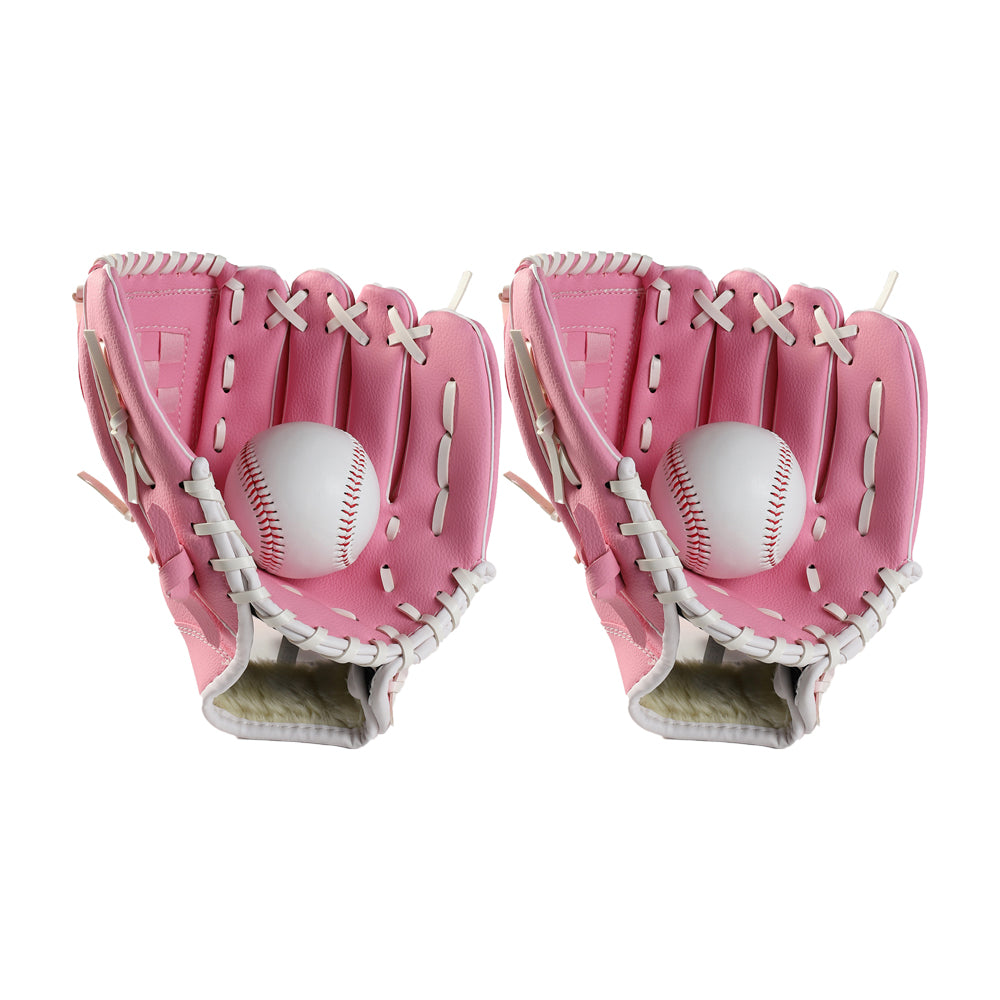 2Pcs Baseball Glove Softball Mitt for Teens Adults Softball Training