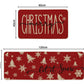 2Pcs Christmas Kitchen Rugs Merry Christmas Print Mats Home Kitchen Decor