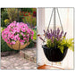 4 Pack 58cm Hanging Basket Chain with Hooks Black Metal Planter Flower Pot Chain