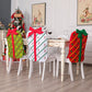 2Pcs Christmas Bowknot Chair Back Cover