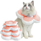 Cute Flower Cat Cone Collar Anti-Bite Lick Wound Healing Protective Neck Collar-Peach Blossom