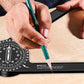 7.28 Inch Aluminum Miter Saw Protractor Angle Finder with Precision Laser Scale