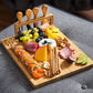 Bamboo Cheese Serving Board with Knife Holder