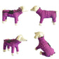 Dog Coat 4 Legs Covered Windproof Waterproof Dog Winter Jacket-Purple