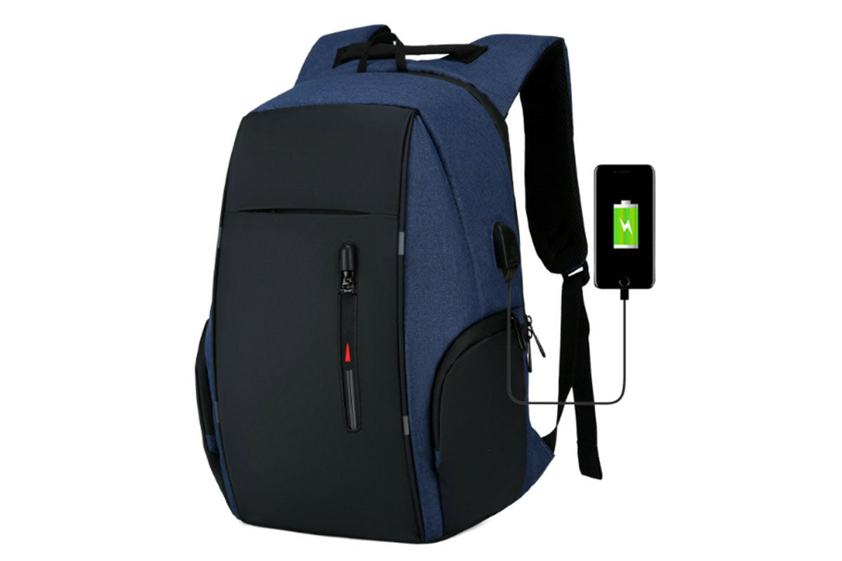 Reflective Laptop Backpack with USB Charging Port Anti-thief Travel Business Backpack