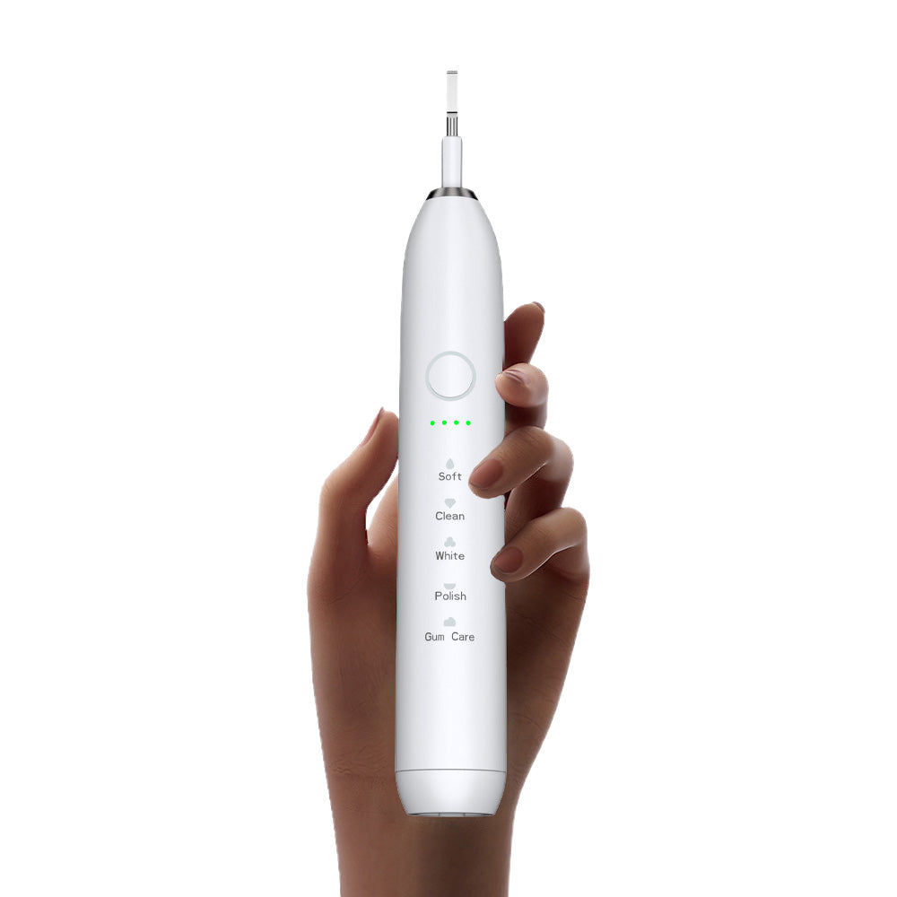 Electric Toothbrush with 5 Modes 8 Brush Heads Rechargeable 3D Rotation Toothbrush for Home Travel