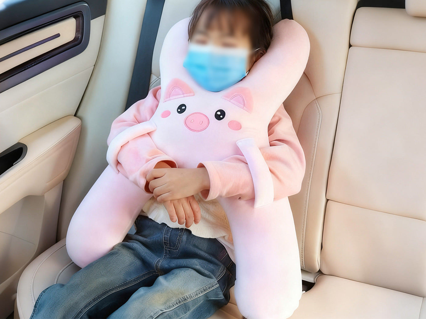 Kids Car Backseat Sleep Pillow Children Car Seat Sleeping Pillow Cushion Head Support Pillow