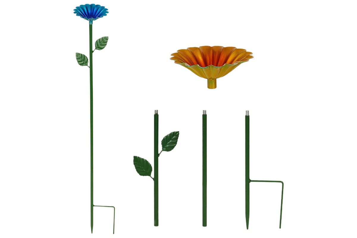 4PCS Bee Watering Station Metal Bee Water Feeder Colorful Bee Bath Bowl For Outdoor