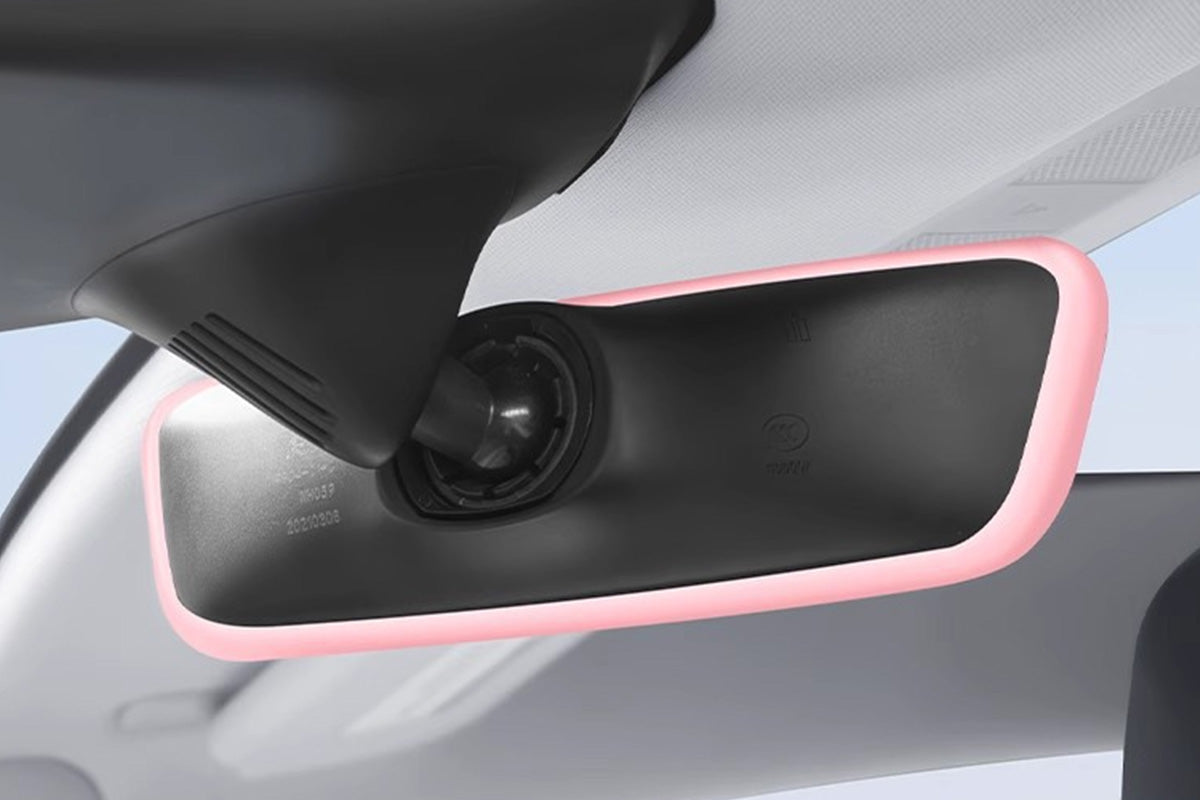 2PCS Car Rear View Mirror Protector Frame Silicone Auto Rearview Edge Protection Cover For Model 3 Model Y