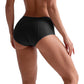 3Pcs Women Menstrual Period Underpants Nylon Panties Leakproof Briefs-Black