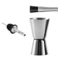 13Pcs Stainless Steel Cocktail Shaker Set Professional Bartender Kit with Recipes Booklet